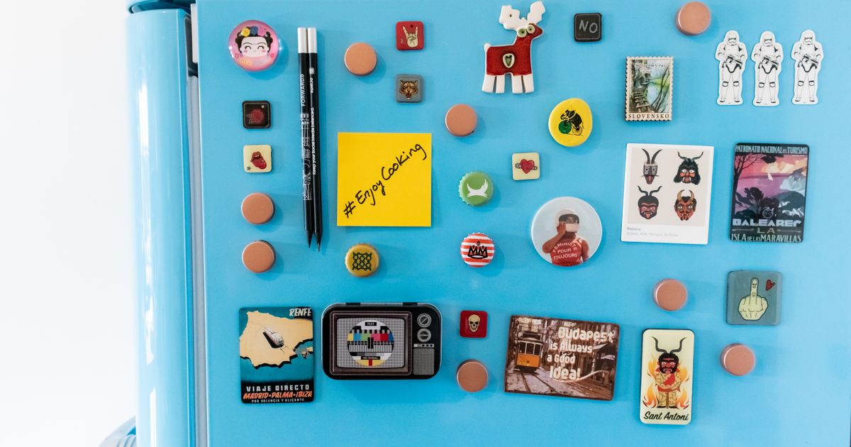 Photo Fridge Magnet Display Ideas
